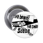Scène grossière de ska de zombi badge