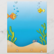 scène sous-marine de poissons mignons de bulle prospectus