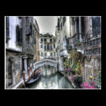 Scène urbaine en carte postale de Venise cartes postales