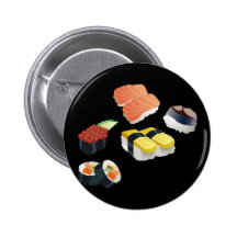 Scénographie de sushi pin's