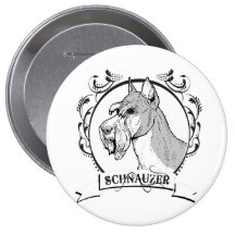 SCHNAUZER BADGES AVEC AGRAFE