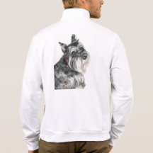 Schnauzer Painting Printed Jackets