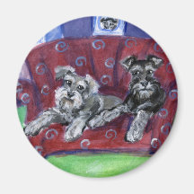 Schnauzers Moove plus de Aimants Pour Réfrigérateur