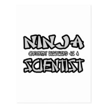 Scientifique de Ninja… Carte Postale
