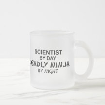 Scientifique Ninja mortel par nuit Tasses À Café