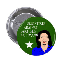 Scientifiques contre le bouton de Michele Bachmann Badges