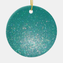 Scintillement bleu ornements de noël