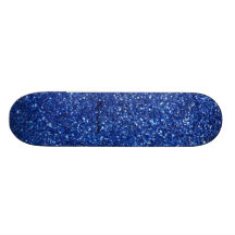 Scintillement bleu plateaux de skate
