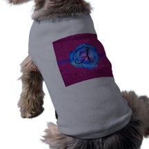 Scintillement de rose de monogramme de rose de ble tee-shirts pour toutous