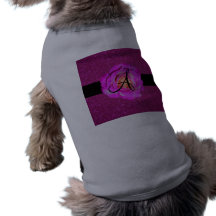 Scintillement de rose de monogramme de rose de ros manteaux pour animaux domestiques