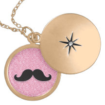 SCINTILLEMENT NOIR GIRLY DE ROSE DE MOUSTACHE IMPR PENDENTIFS