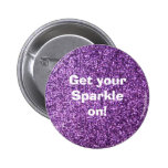 Scintillement pourpre de Faux Badges Avec Agrafe