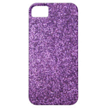 Scintillement pourpre de Faux Coques iPhone 5 Case-Mate