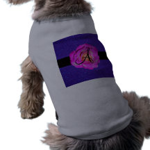 Scintillement pourpre de monogramme de rose de ros manteaux pour chien