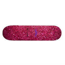 Scintillement pourpre de rose de moustache de scin planches à roulettes customisées