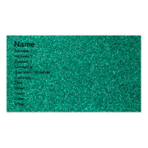 Scintillement vert carte de visite