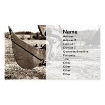 scoop pour la pelle rétro carte de visite