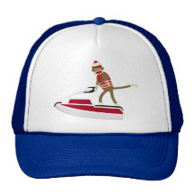 Scooter de mer de singe de chaussette casquette de camionneur