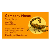 Scorpion Carte De Visite