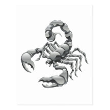 scorpion carte postale