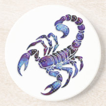 Scorpion céleste dessous de verres