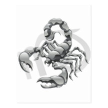 Scorpion le signe d'étoile ou de naissance de scor cartes postales