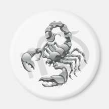 Scorpion le signe d'étoile ou de naissance de scor magnets pour réfrigérateur