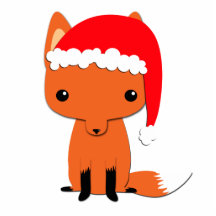 Sculpture en photo de renard de Noël Découpage En Acrylique