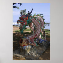 Sculpture occidentale du Bornéo Affiches