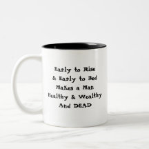 Se lever tôt mug à café