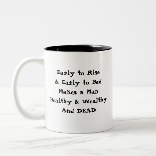 Se lever tôt mug à café