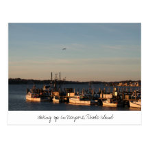 Se réveillant à Newport, Île de Rhode Cartes Postales