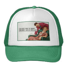 Se réveiller grincheux casquettes