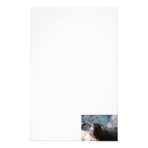 sea lion mouth open photo cute sea animal stationery paper