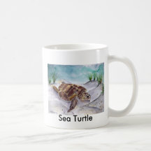 sea_turtle_painting_2, tortue de mer mug