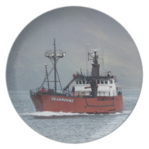 Seabrooke, bateau de pêche de crabe dans le port n assiettes pour soirée