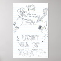 Seau d'affiche d'objets