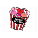 seau de png d'amour cartes postales