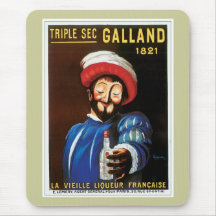 Sec triple Galland 1821 arts vintages d'annonce de Tapis De Souris