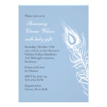 Secouez votre invitation de baby shower de plumes 