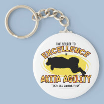 Secret d'Akita d'agilité porte-clés