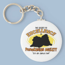 Secret de Pomeranian d'agilité porte-clés