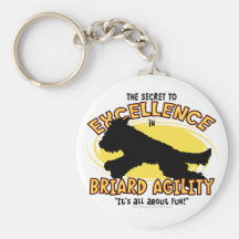 Secret Keychain de Briard d'agilité Porte-clés