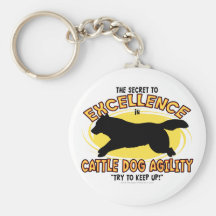Secret Keychain de chien de bétail d'agilité Porte-clef