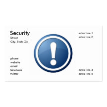 Sécurité Cartes De Visite Personnelles