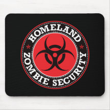Sécurité de zombi de patrie - B rouge Tapis De Souris