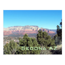 Sedona-View#2, carte postale de Sedona AZ