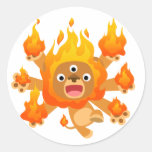 Seigneur du feu ! ! autocollant (de lion mignon de autocollants