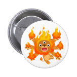 Seigneur du feu ! ! insigne de bouton (de lion mig pin's avec agrafe