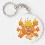 Seigneur du feu ! ! (lion mignon de bande dessinée porte-clés